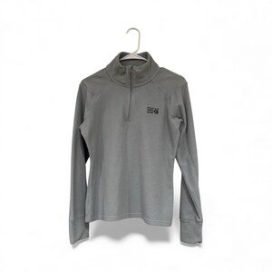 Mountain Hardwear Light Gray Fleece Jacket Size M‎